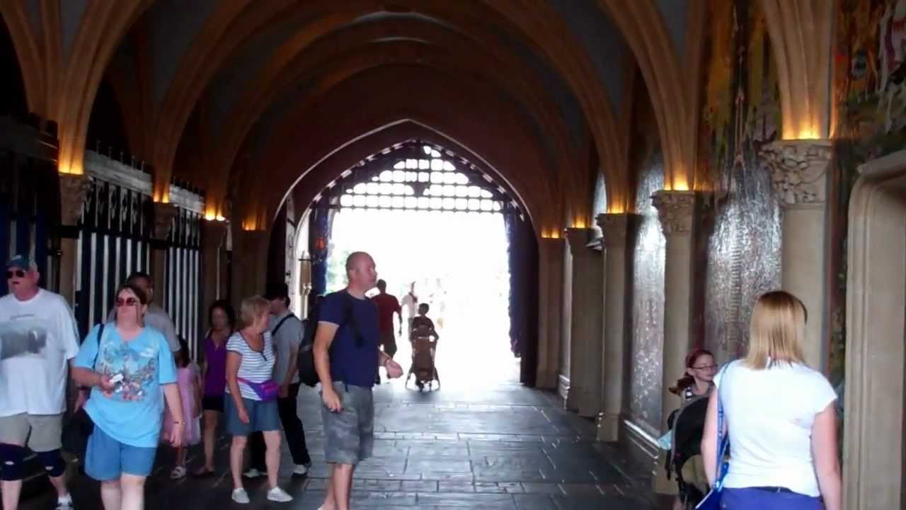 Inside Cinderella Castle at Magic Kingdom!  Walt Disney World 2011 HD