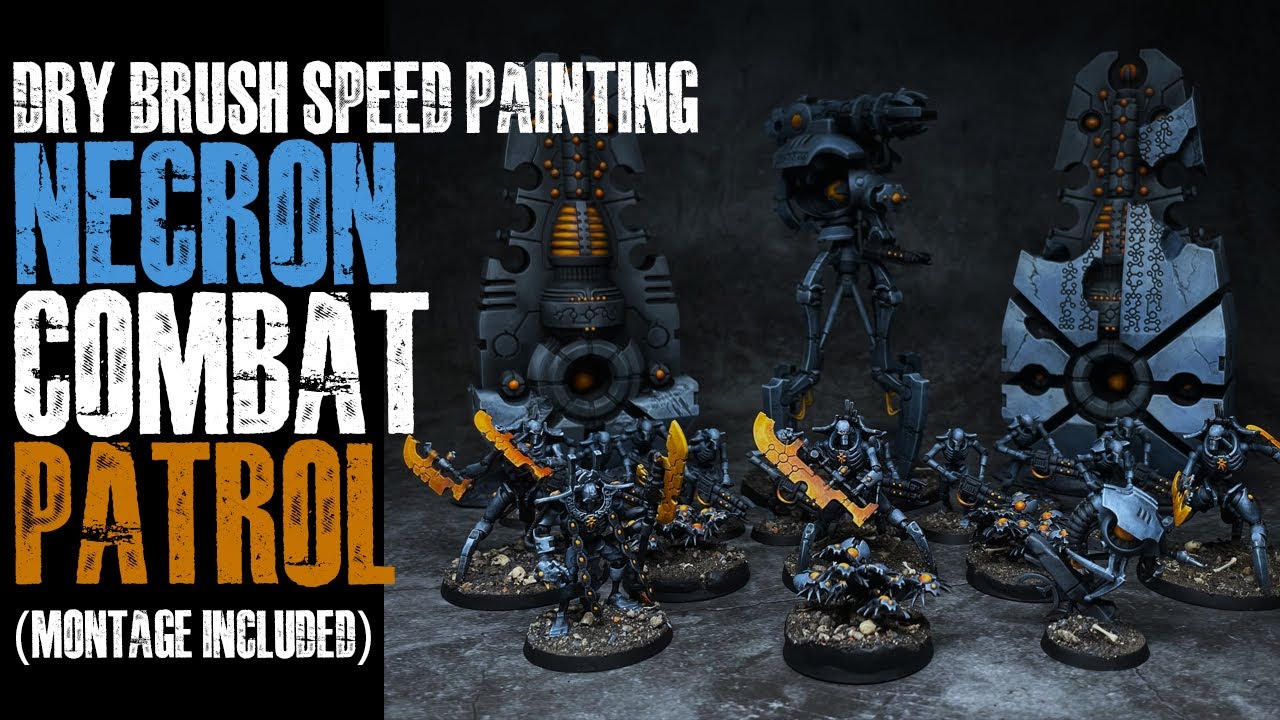 Dry Brush Speed Painting the Entire Necron Combat Patrol Plus Convergence of Dominion