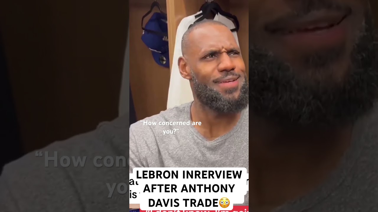 LeBron James & Anthony Davis Interview Following Trade Details😳#anthonydavis #lebronjames #lakers