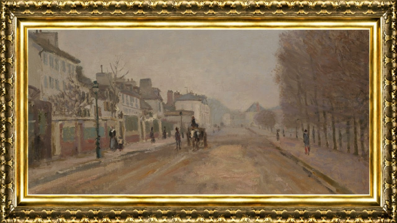Claude Monet - Boulevard Héloise, Argenteuil (1872) | Framed Fine Art Screensaver for TV