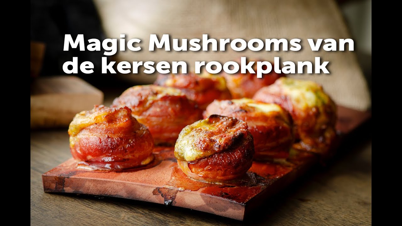 Magic Mushrooms van de kersen rookplank | Fire&Food TV BBQ-video | Recept