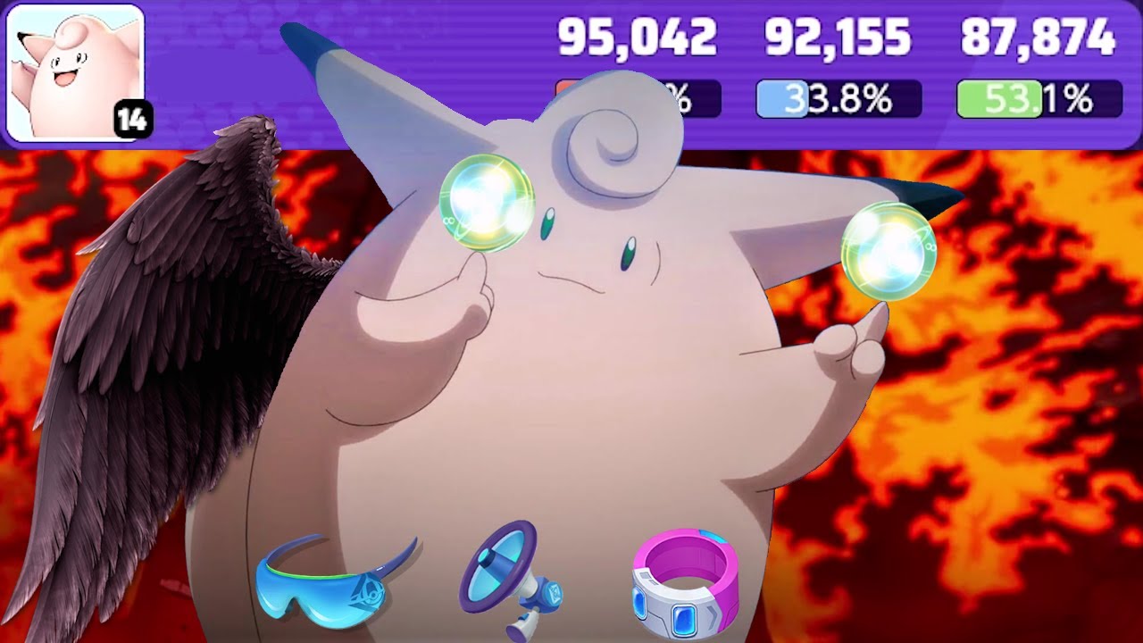 NEARLY 90K TRIPLE - Clefable the Draining Kiss One-Winged Angel ~ Pokemon Unite