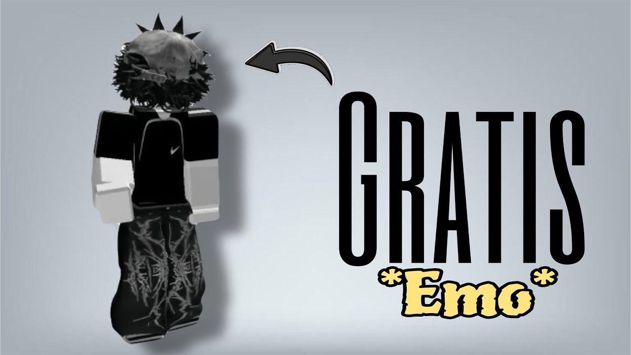 SKIN EMO GRATIS en Roblox 😱 (0 Robux) | Avatar Negro 2025