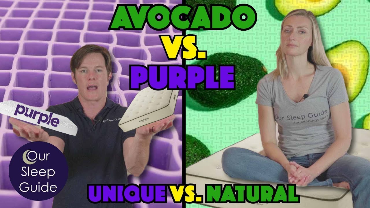Avocado vs Purple Mattress Review: Latex Hybrid or Polymer Grid? Comparison and Coupons!