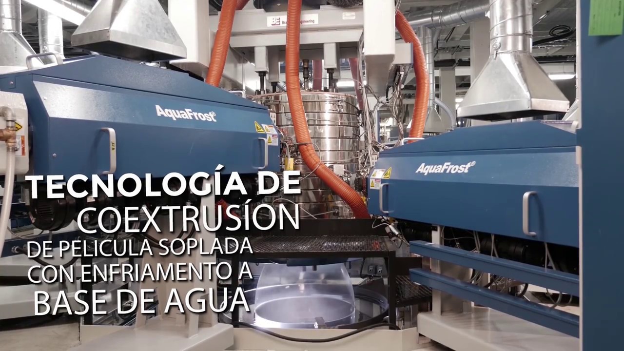 AquaFrost-Tecnologia de co-extrusion de pelicula soplada con enfriamiento a base de agua