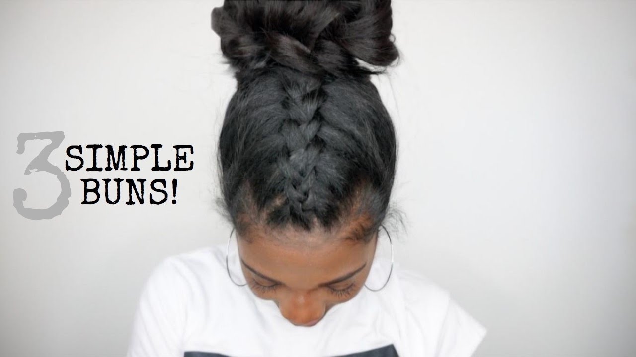 3 Simple & Easy Bun Clip-in Hairstyles! | Knappy Hair Extensions