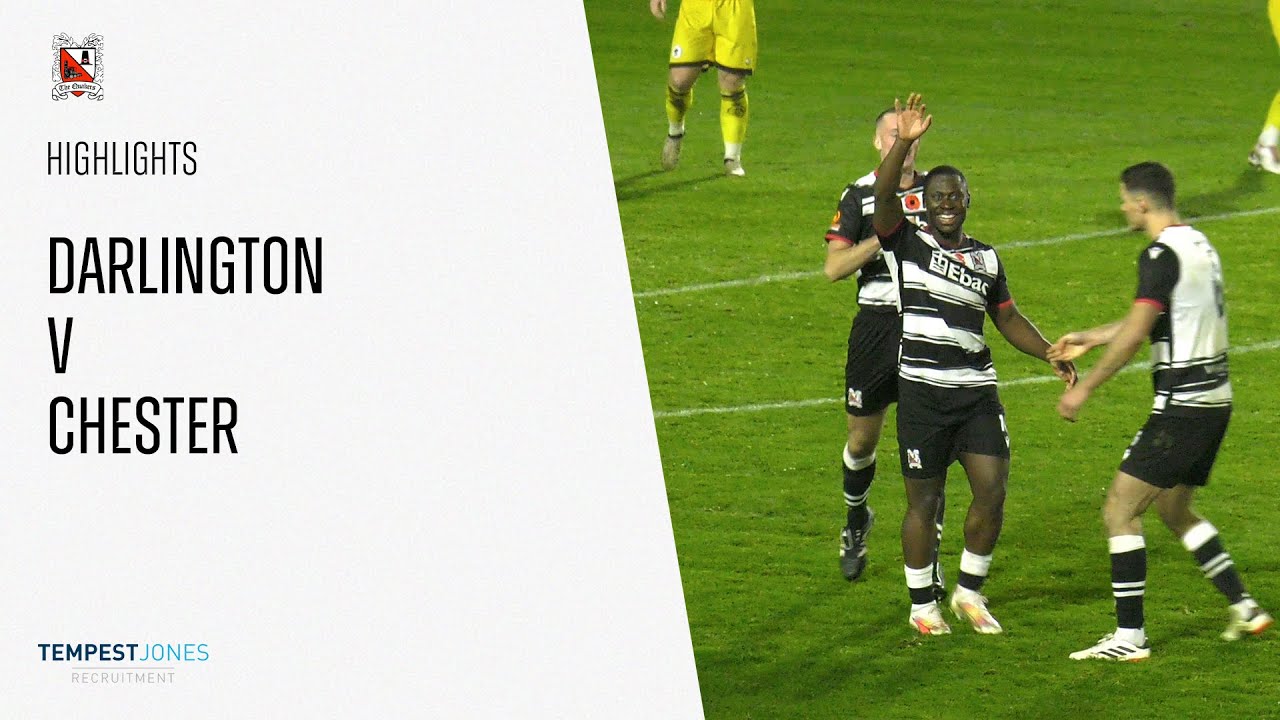 Match Highlights: Darlington 1-0 Chester - National League North