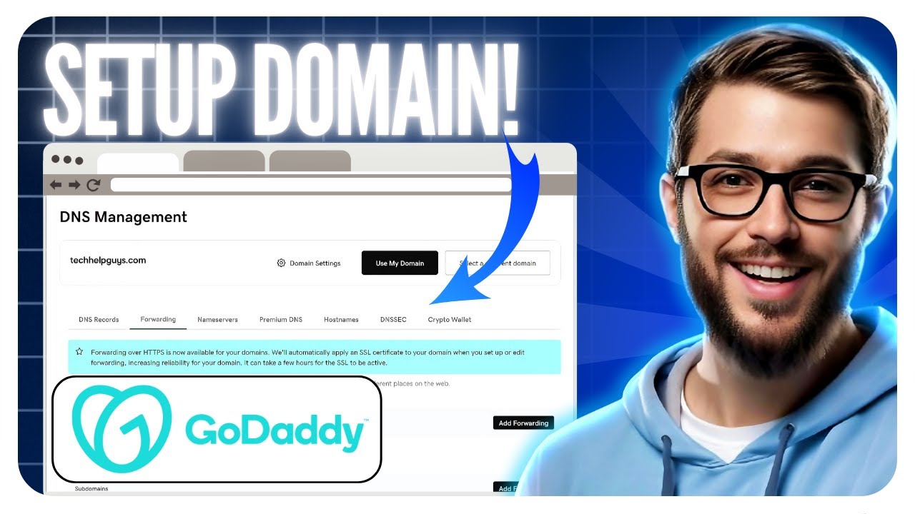 Как настроить домен Godaddy для вашего сайта (DNS + переадресация на чистый домен) (полное руково...