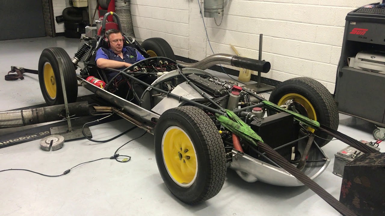 Lotus 16 FPF Climax 2.5L Rollling Road Test