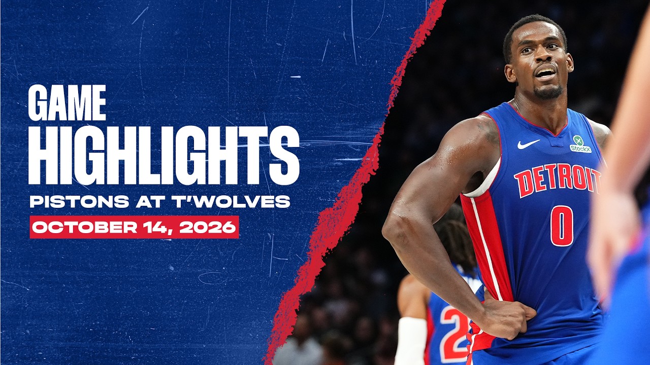 Win on the Road | Detroit Pistons vs. Minnesota Timberwolves Highlights | 10.14.26