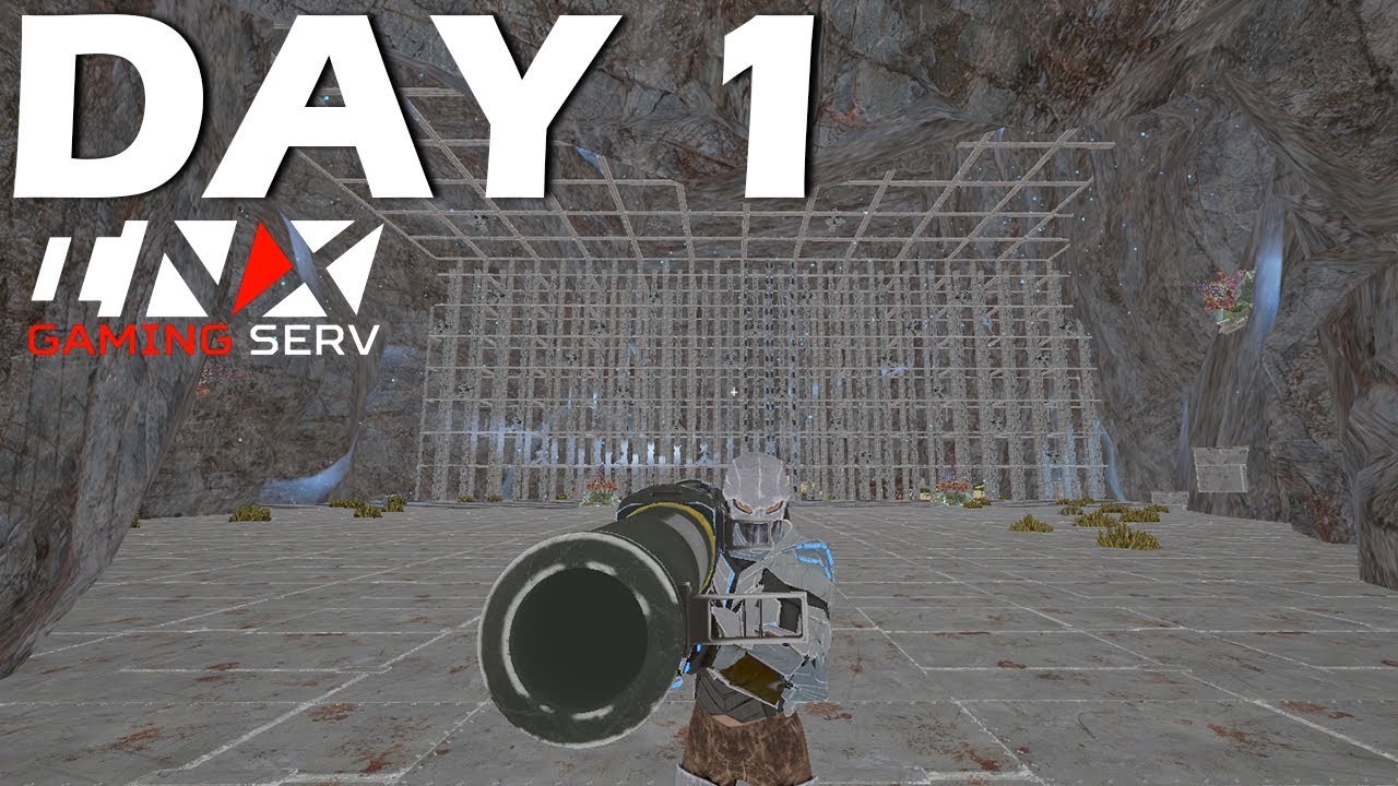 SOLO: захват сильнейшей секвойевой пещеры, день 1! | ARK PVP INX SOLOS