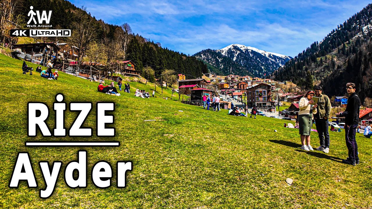 Çamlıhemşin Ayder 4K Yürüyüş Turu | Scenic Walk on Rize's Famous Plateau