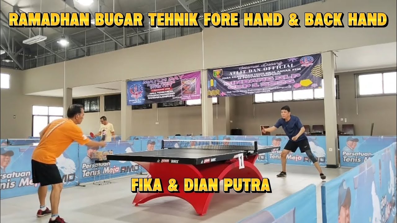 Ramadhan Bugar, Tehnik Fore hand & Back hand Fika & Dian Putra #pingpong #subscribe 
