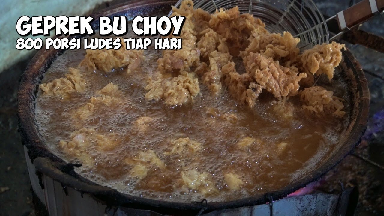 AYAM GEPREK BU CHOY 800 PORSI LUDES TIAP HARI..!!