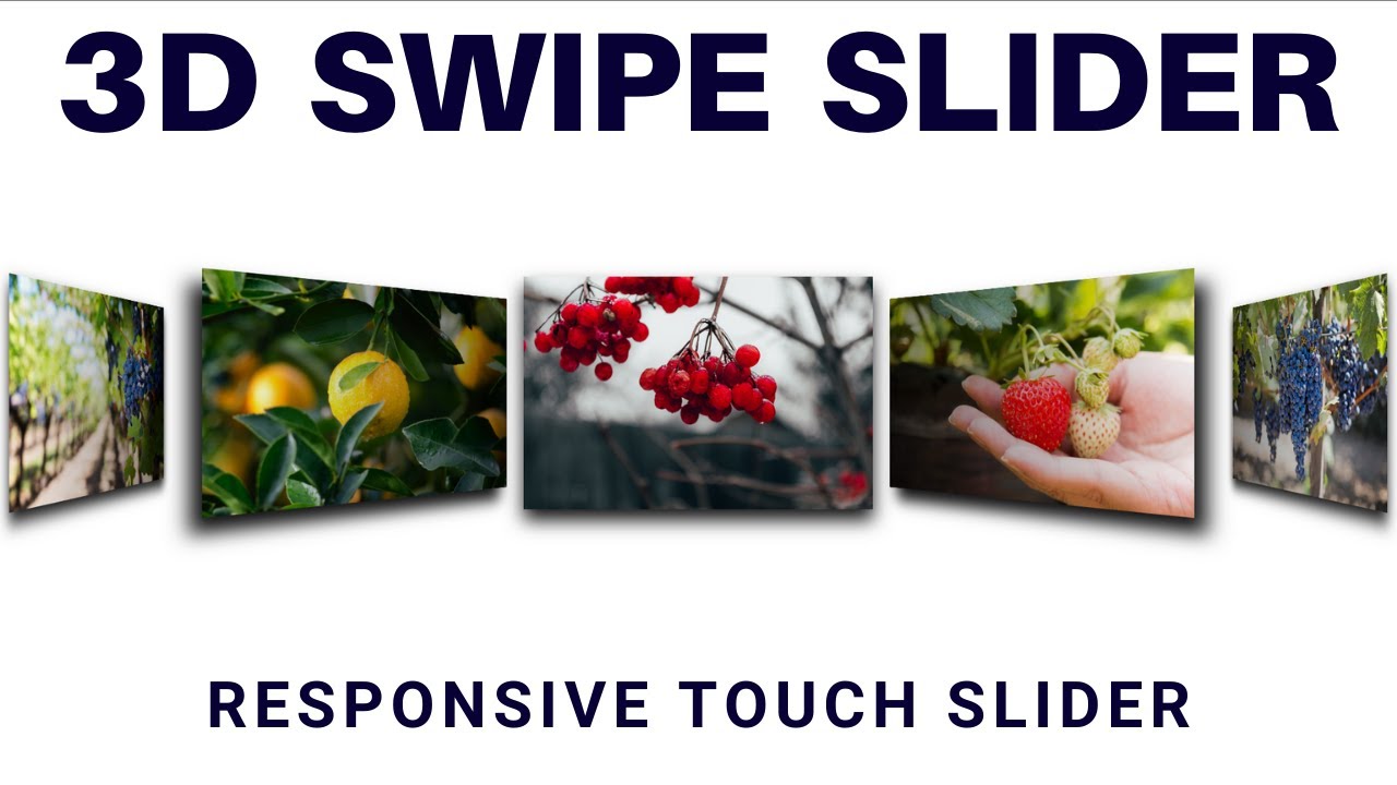 Responsive Touch Slider Using HTML CSS & Swiper JS | 3D Responsive Slider |  Fact Fly