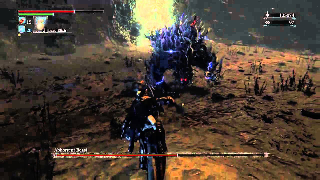 Bloodborne Hardest Boss? Abhorrent Beast , depth 5. MANLY WAY