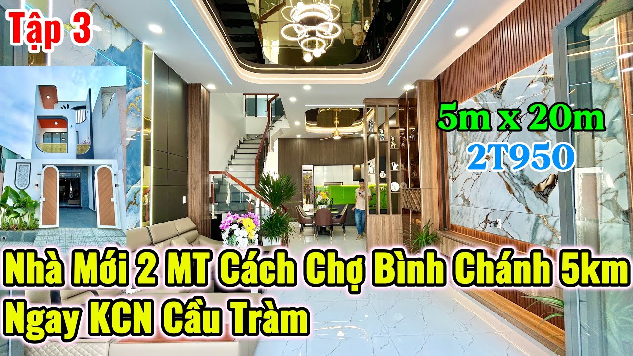 Nhà 2MT Trước Sau Ngay KCN Cầu Tràm - Cách Bình Chánh 5KM - 5x20 SHR 3PN 3Wc - TT 950Tr | Thành Công