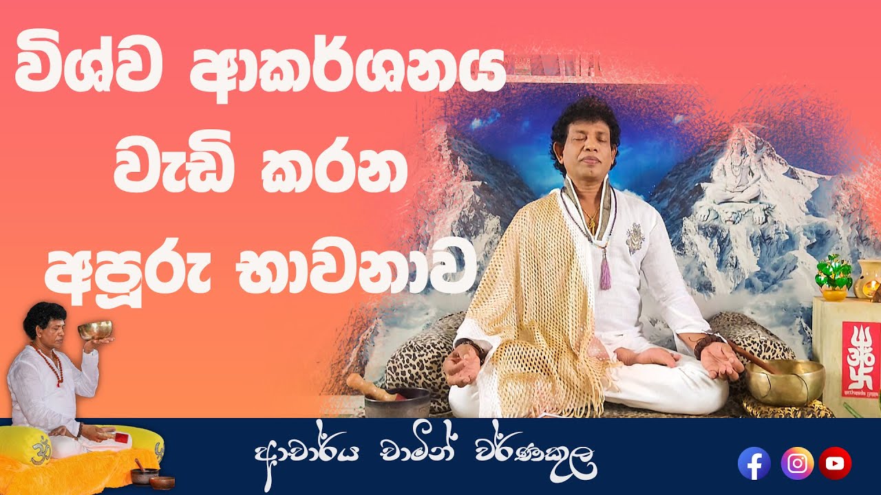 Meditation for Fast Manifestation | විශ්ව ආකර්ශනය වැඩි කරන අපූරු භාවනාව | By DR.Chamin Warnakula