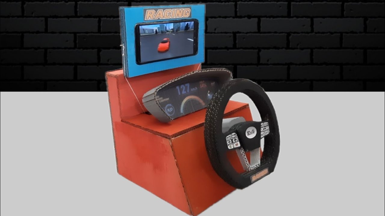 How to Make Gaming Steering Wheel from Cardboard