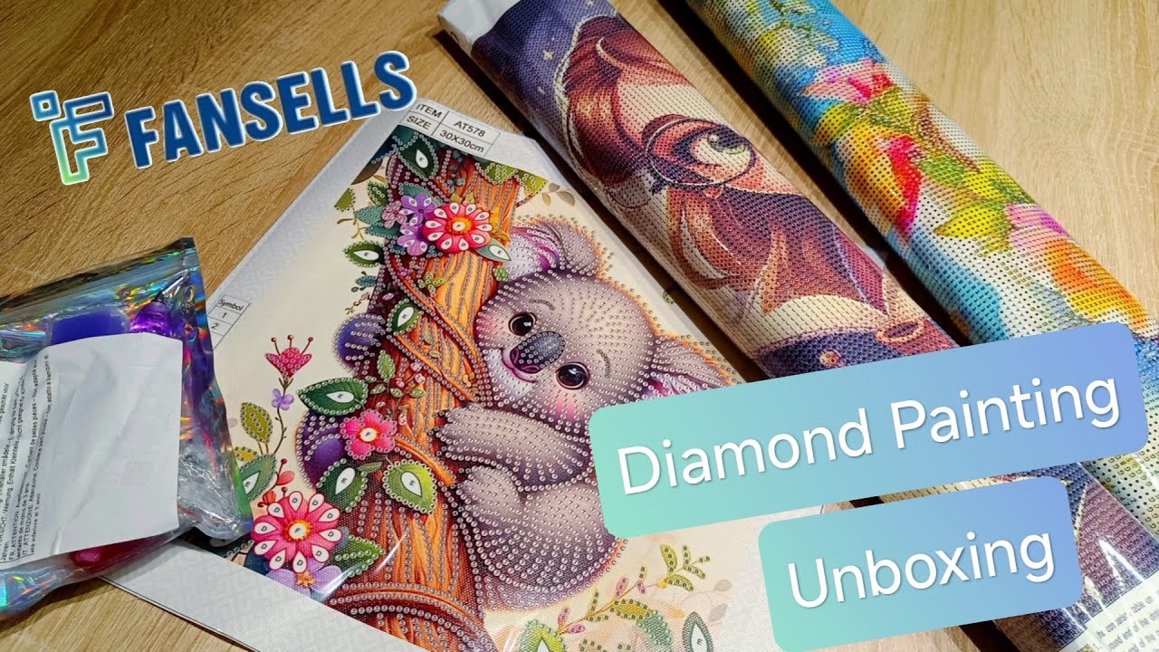 💎 Diamond Painting Unboxing 🛍️ Meine ersten DP Produkte von Fansells + Rabattcode