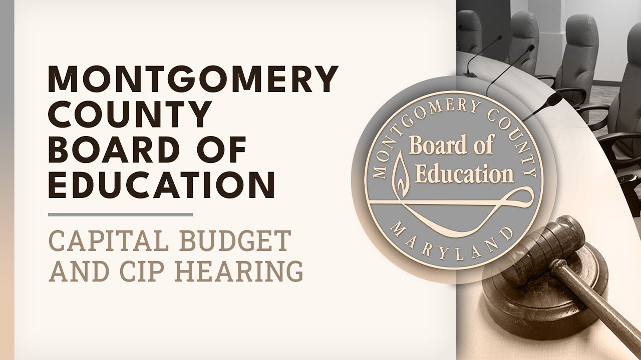Board of Education - Capital Budget and CIP Hearing #1 - 10/23/25