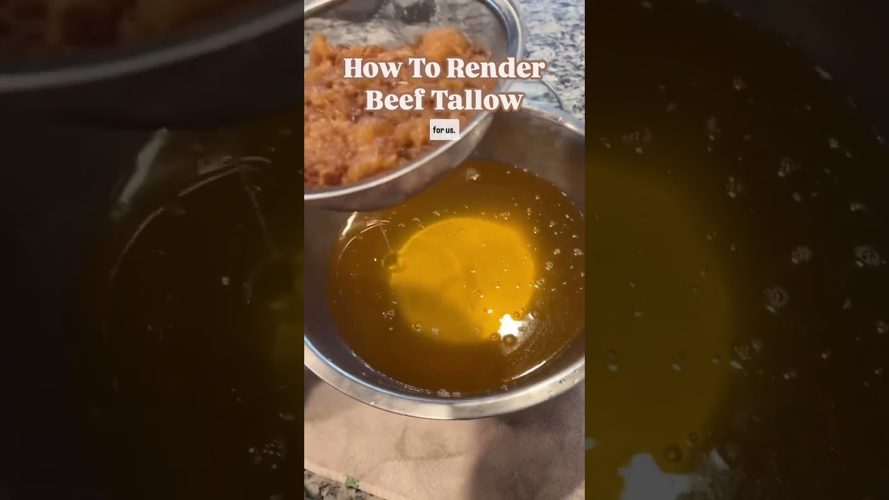 How to Render Beef Tallow! #shorts #homestead