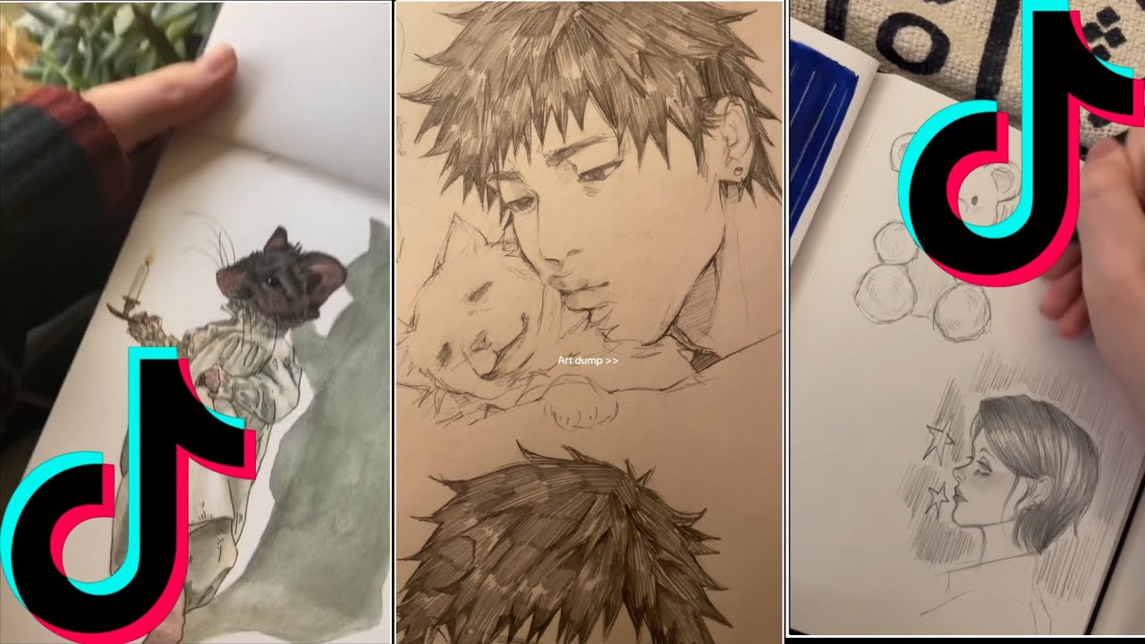 ART SKETCHBOOK 📖 TIKTOK compilation [NO OUTROS] | Read desc #2