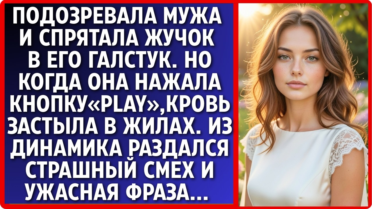 Вшила мужу в галстук жучок перед командировкой . Но, включив запись, она услышала не любовницу..