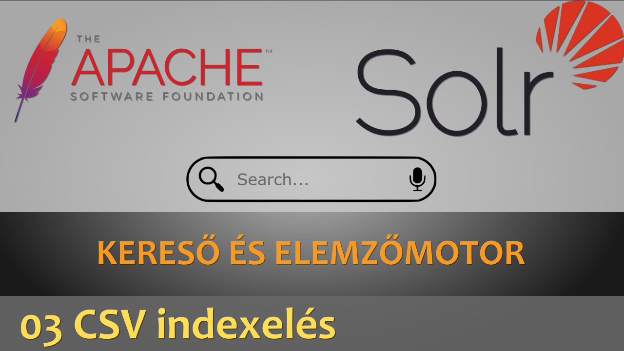 Apache Solr keresőmotor - 03 - CSV adat indexelés