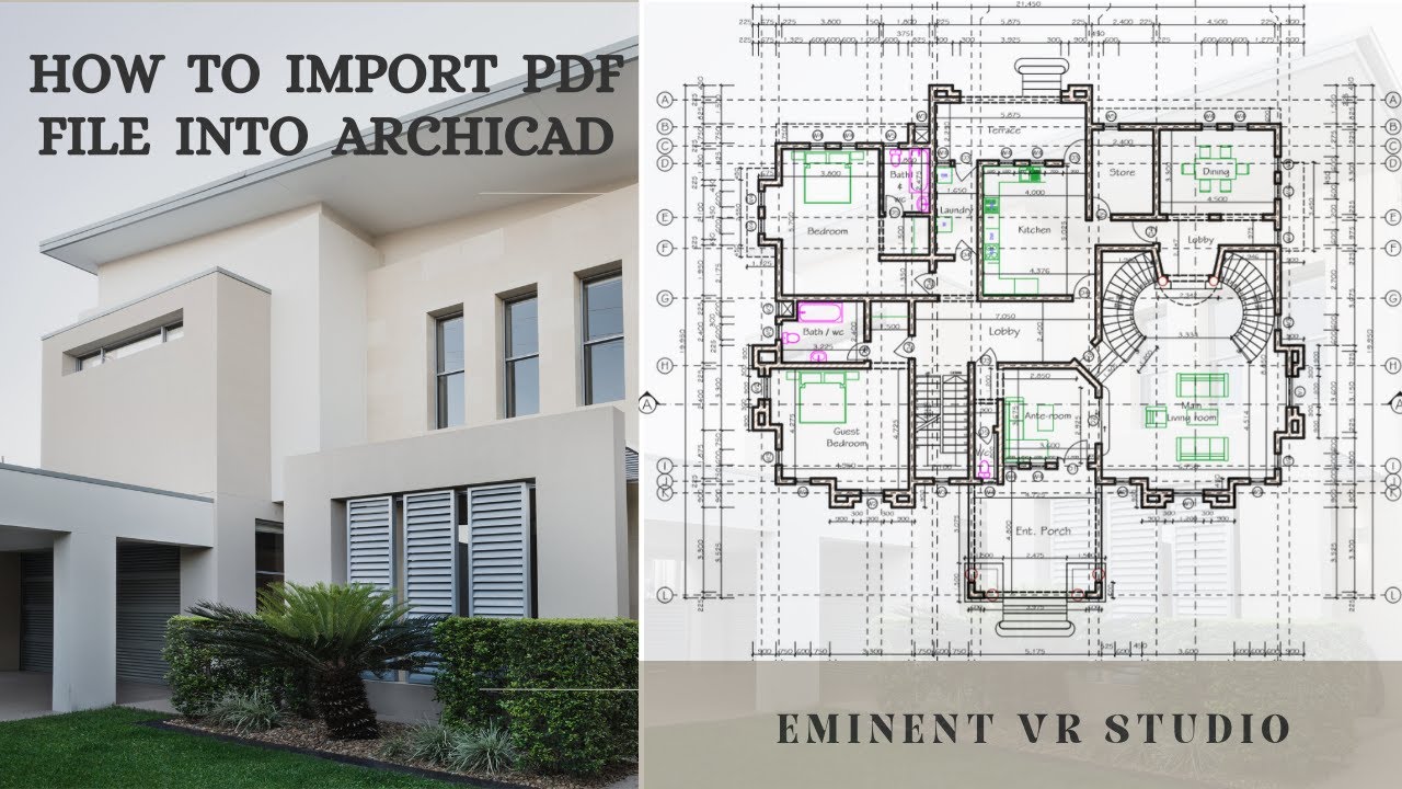 How to import PDF file into Archicad