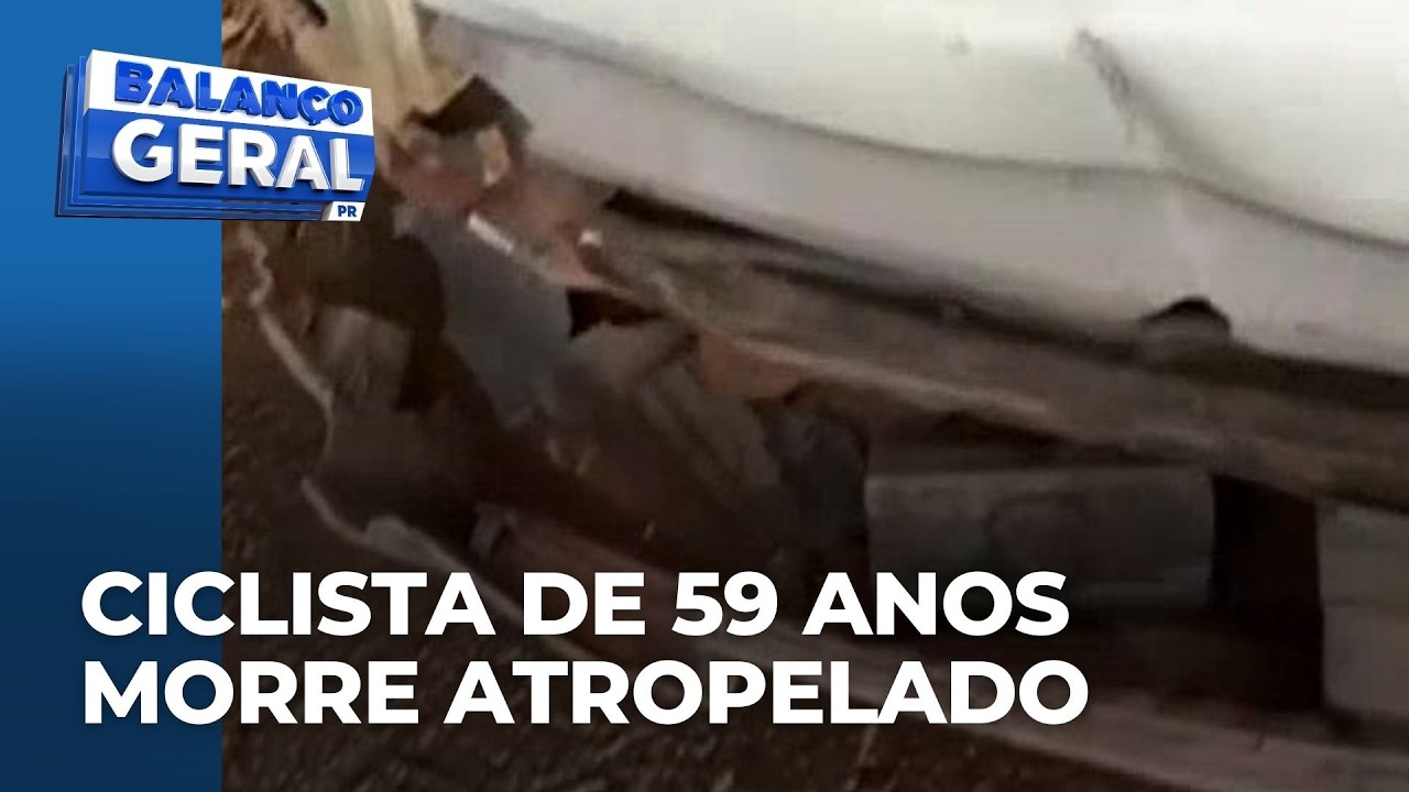 Ciclista de 59 anos morre atropelado na BR 396 em Ibiporã vítima estava indo para o trabalho