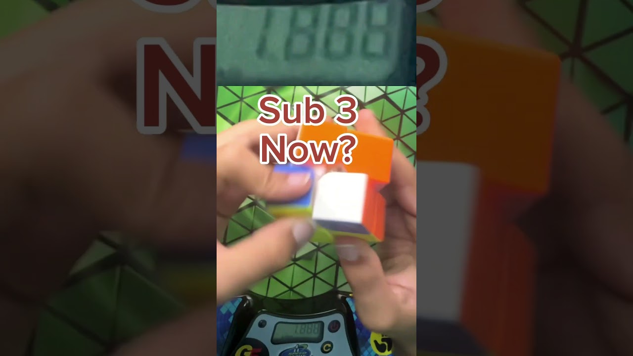 Will I Get Sub 3 One Day? #rubikscube #speedsolve #speed #shorts