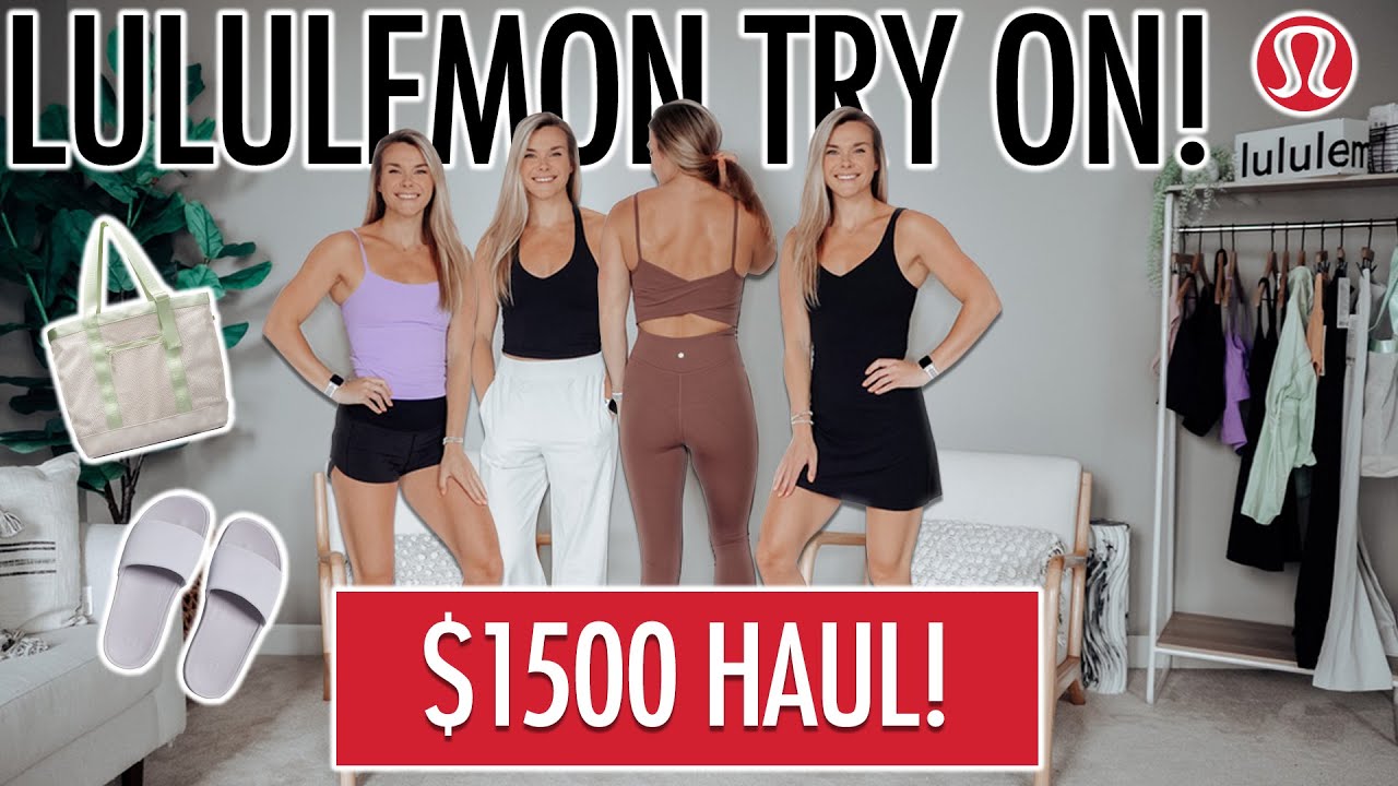 SUMMER LULULEMON HAUL! | Align Dress, Halter Tank, Cross Back Bodysuit, etc.