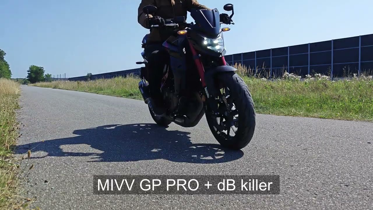 Honda CB750 Hornet 🔥 | Stock exhaust vs MIVV GP Pro  | dB Killer/NO  dB Killer