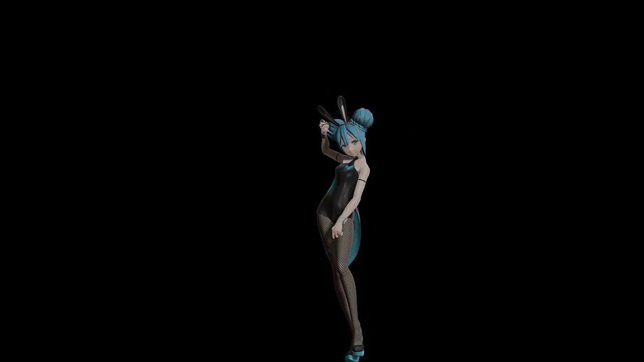 Miku Rabbit Hole -  MMD Hologram Ready