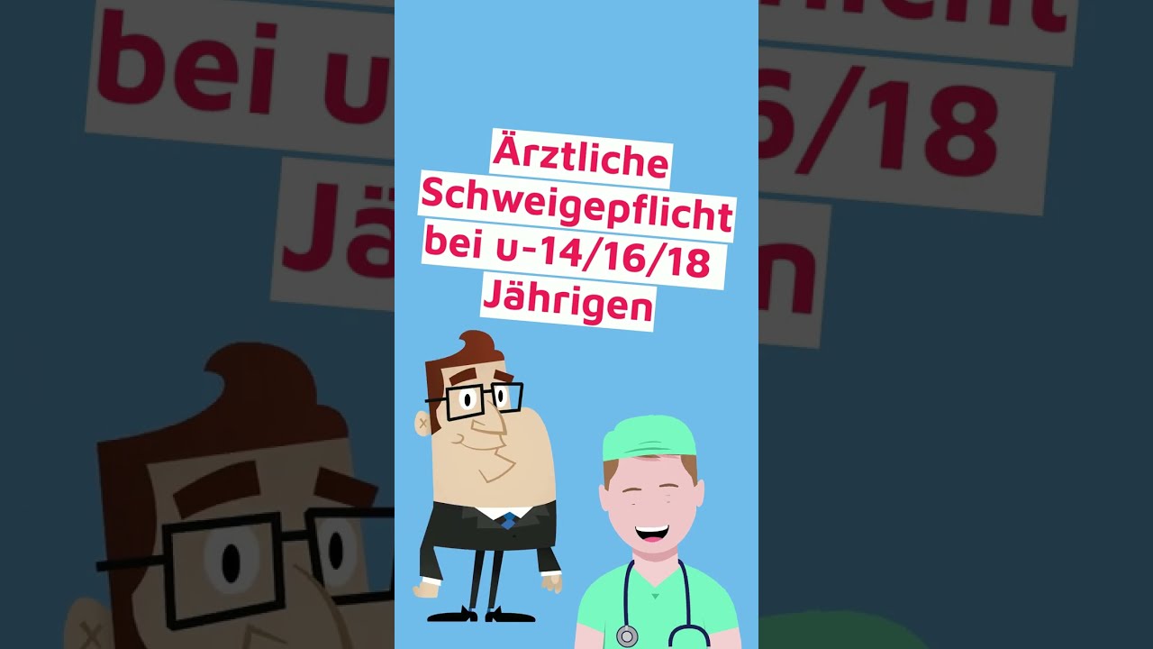 👨‍⚕️Ärztliche Schweigepflicht gegenüber Eltern - ab welchem Alter | Anwalt erklärt die Welt