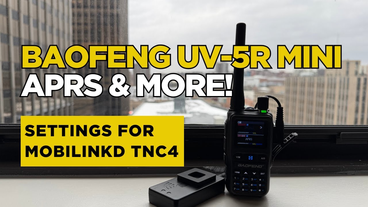 Как использовать Baofeng UV-5R Mini для APRS и Packet Winlink: настройки для Mobilinkd TNC4 (новые)