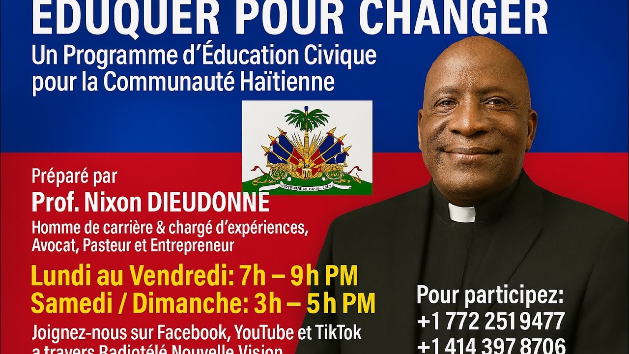EDUQUER POUR CHANGER//Haiti Secteur Economique A tout Avec PM Alix Didier Fils Aime,Quel Avenir?#hey