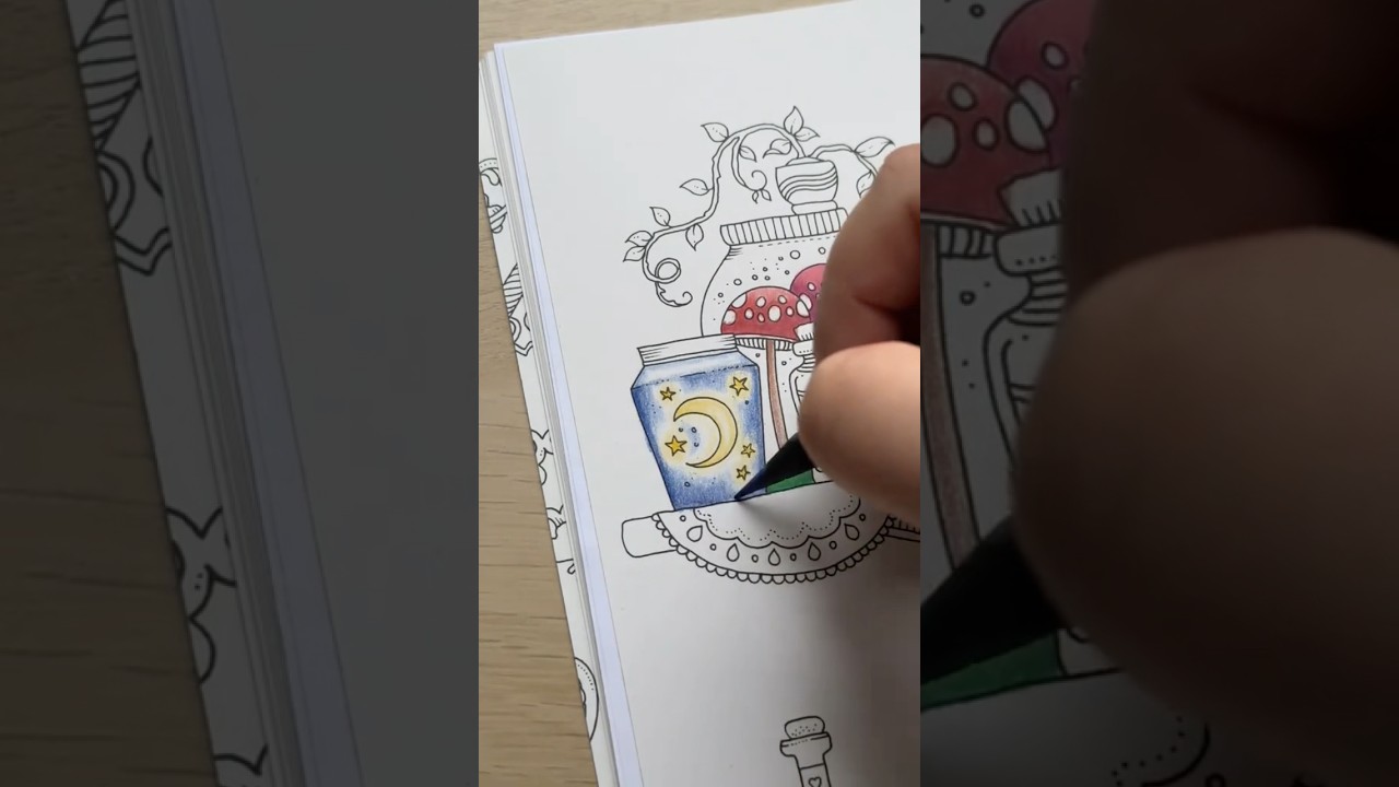 Rooms of wonder coloring book 🍄🌙✨