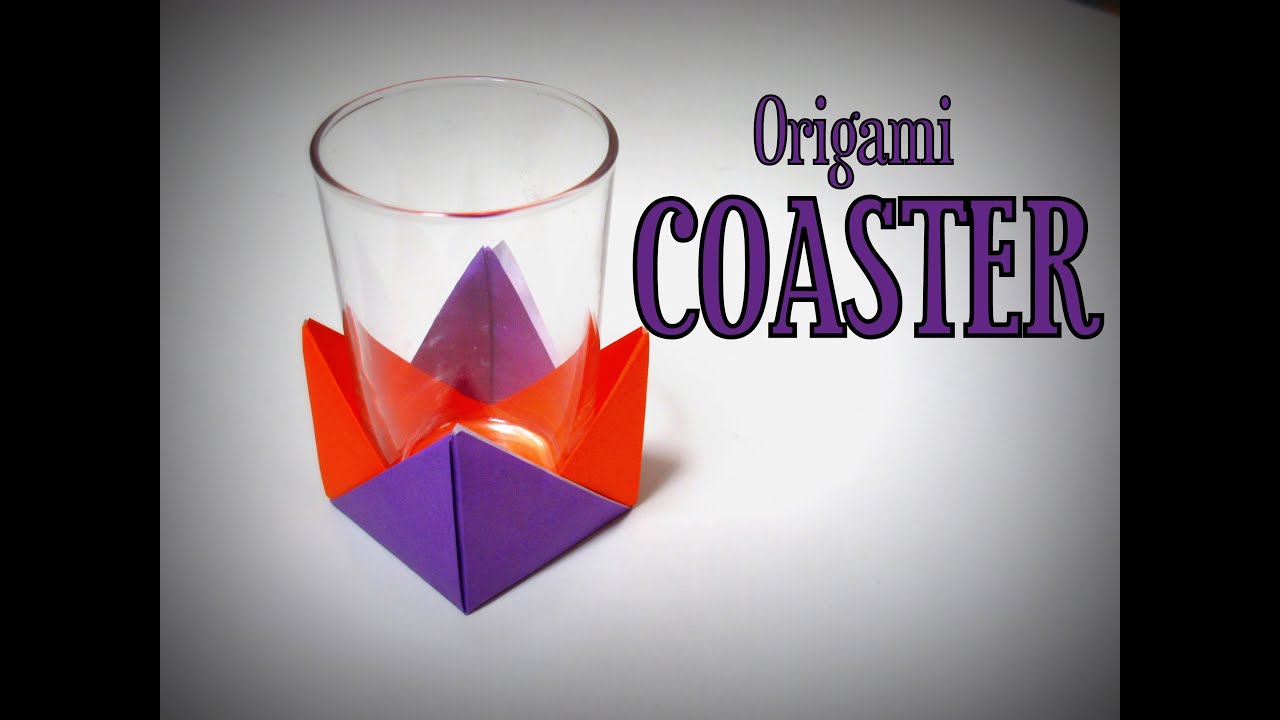 Origami - How to make a COASTER (for beverages)