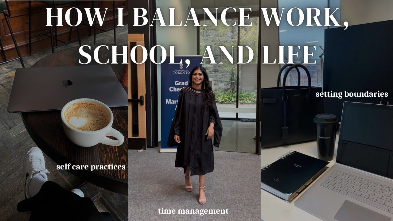 HOW TO BALANCE WORKING FULL TIME AS A GRAD STUDENT | tips and tricks so you can do it all!!