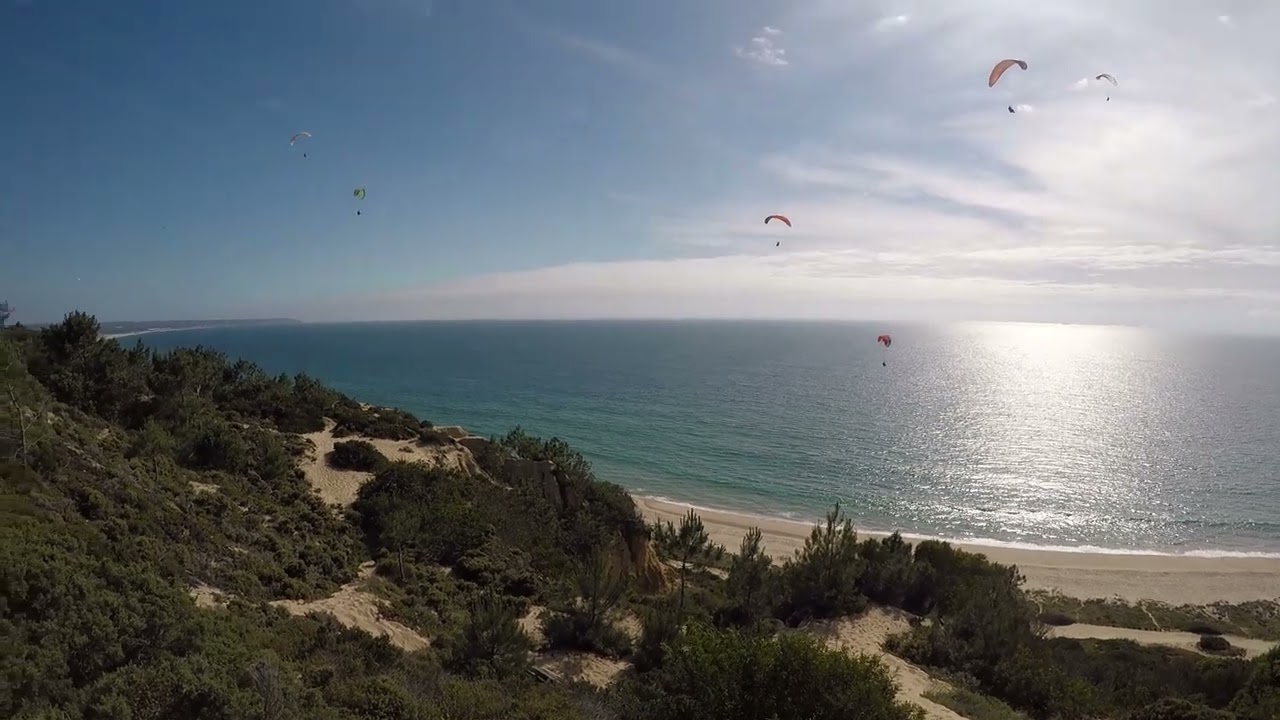 Paragliding in Costa da Caparica ( Portugal) K&uuml;stensoaring