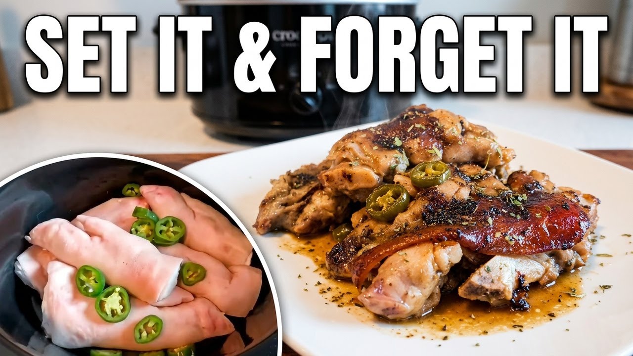 Вкусные свиные ножки в горшочке: грязные, липкие и очень вкусные