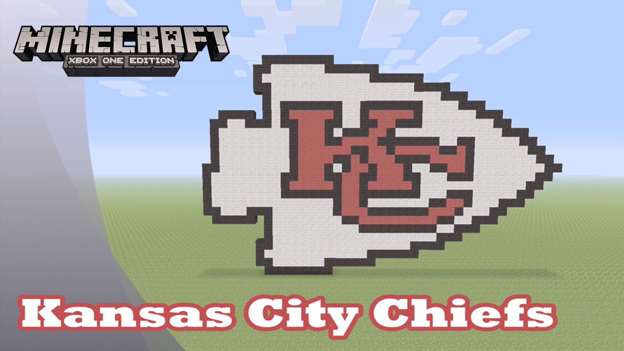 Minecraft: Pixel Art Tutorial and Showcase: Kansas City Chiefs (NFL)