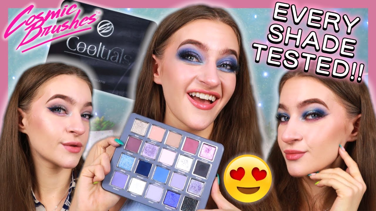 3 LOOKS 1 PALETTE WITH THE COSMIC BRUSHES COOLTRALS EYESHADOW PALETTE! #3looks1palette #eyeshadow