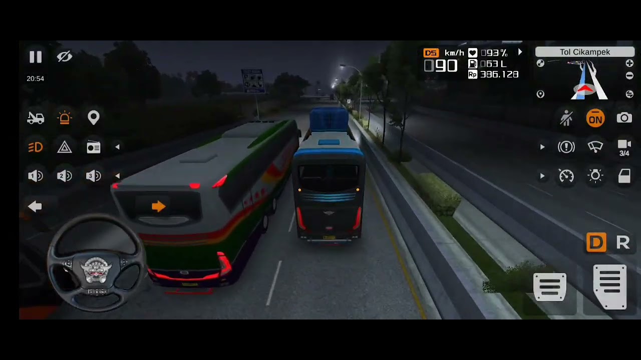 Menuju jakarta via tol @syabani01 #automobile #bussid #gameplay 