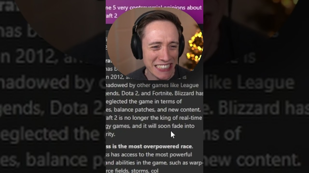 AI's Most Controversial StarCraft 2 Opinions!