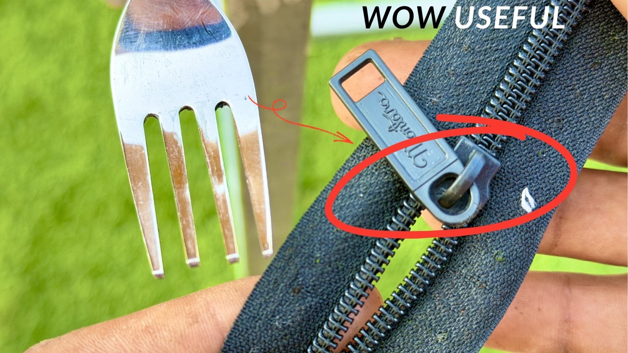 Very practical trick with Zipper and 2 Useful Tips! 