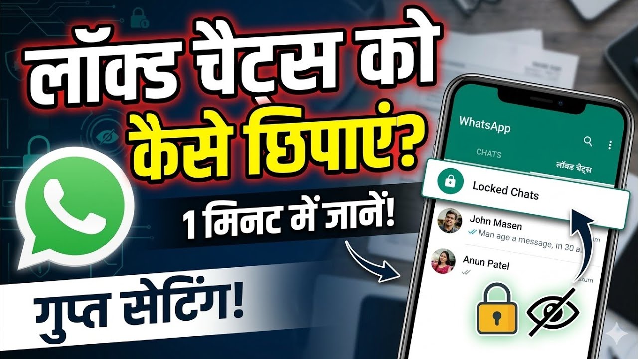 WhatsApp Chat Lock Ko Hide Kaise Kare? (New Trick 2026)