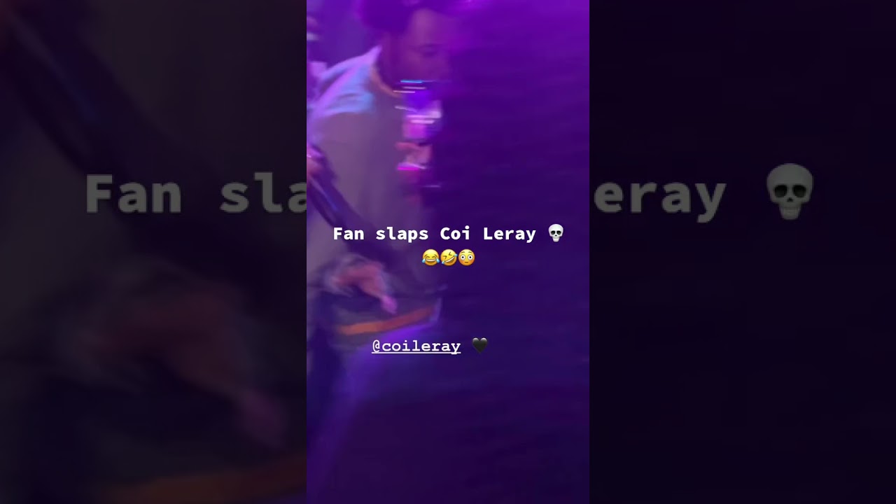 Fan Slaps Coi Leary At A Show #shorts #coileray